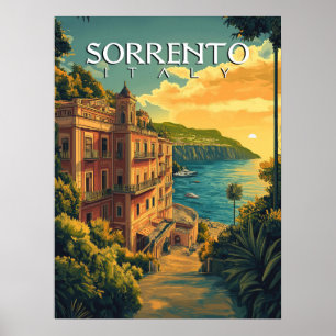 Sorrento Italy - Vibrant Cityscape  Poster