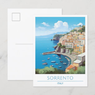 Sorrento Italy Vintage Travel  Postcard