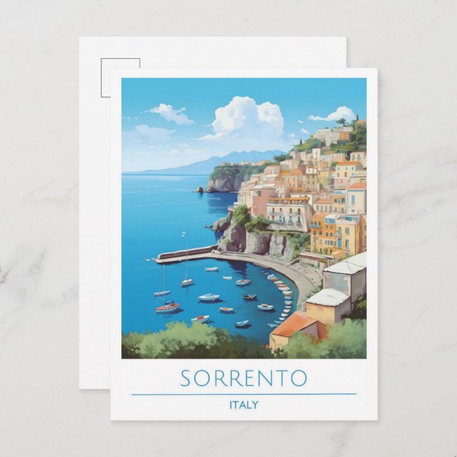 Sorrento Italy Vintage Travel  Postcard (Front/Back)
