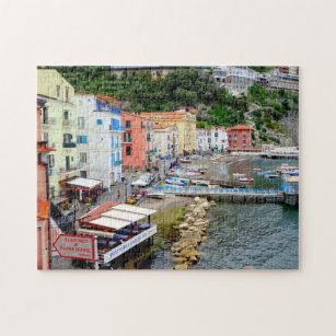 Sorrento Marina Grande Beach & Harbour in Italy Jigsaw Puzzle