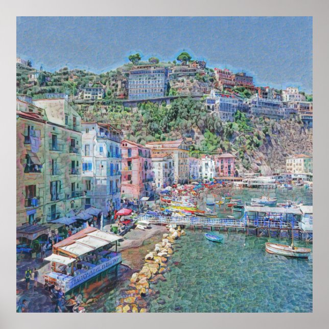 SORRENTO, Marina Grande,    Poster (Front)