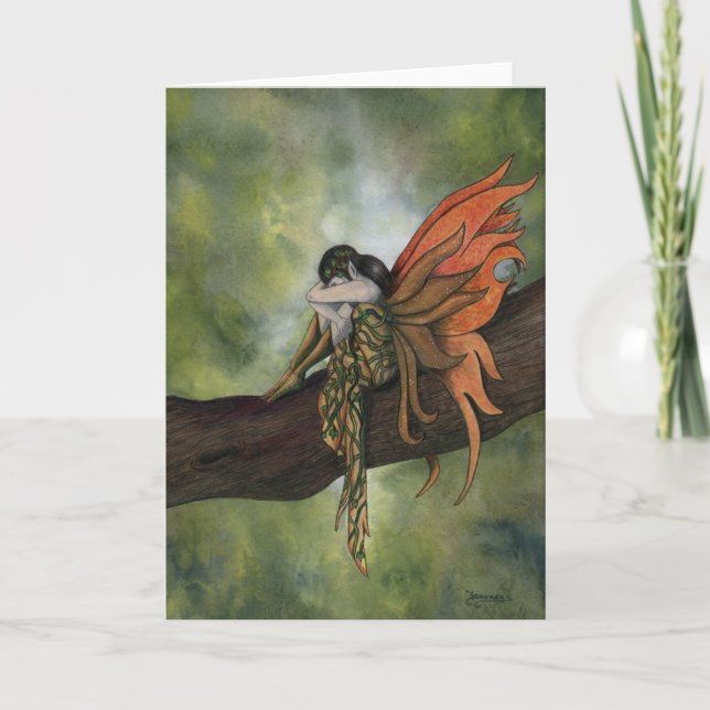 Sorro ~ Magical Wood Fairy Greeting Card (Front)