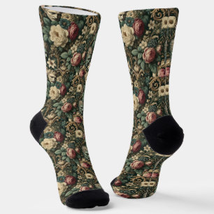Sorrow in Any Language – Gothic Tapestry Socks