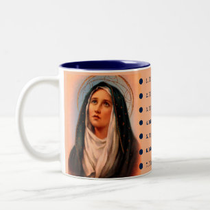 Sorrowful Mother Devotion Two-Tone Coffee Mug
