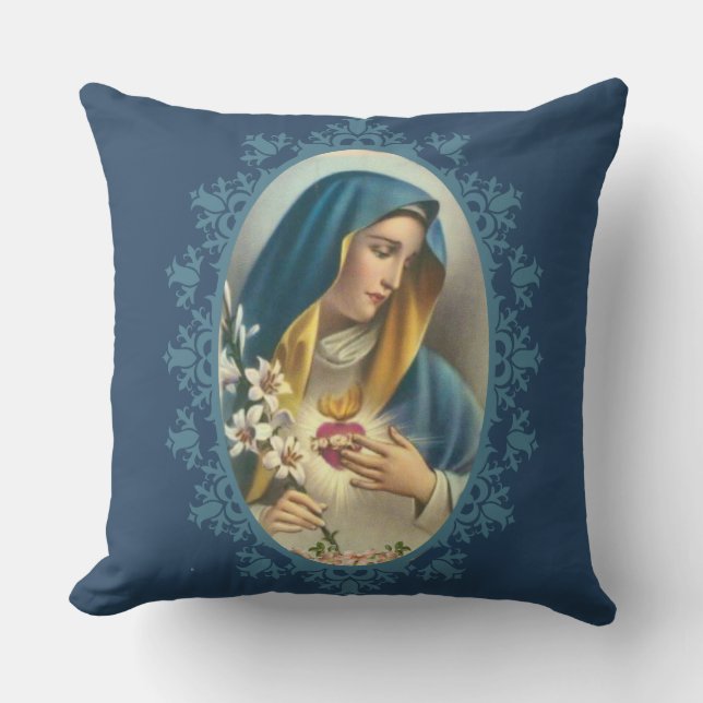 Sorrowful Mother  St. Anne  AUNT JAN Cushion (Front)