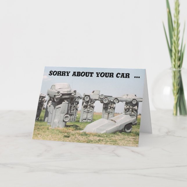 Sorry about your car card (Front)