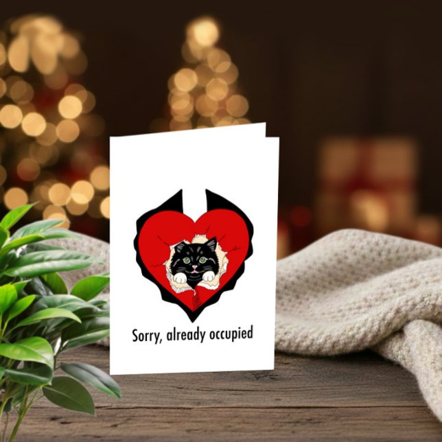 Sorry, Already Occupied – Funny Anti-Valentine Car Holiday Card (Creator Uploaded)