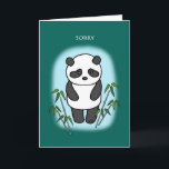 Sorry Apology Sad Panda Cute Funny Sorry my bad Card<br><div class="desc">From silly jokes to serious romantic statements, MiKa Art Zazzle shop has something for everyone. Canadiana, Japanese gifts, jewelry, cases for electronic devices, fun buttons, mug cups, ornaments, cards and posters….. Please take some time and look around. You may even find something you didn’t know you wanted! I’m curious about...</div>