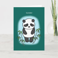 Sorry Apology Sad Panda Cute Funny Sorry my bad