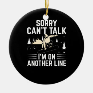 sorry_can_t_talk_i_m_on_another_line ceramic tree decoration