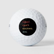 Sorry. Can't. Golfing. Bye. - Cool Retro Golfer