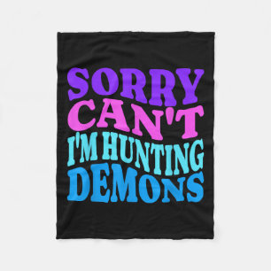 Sorry Can't Hunting Demons Korean P Music Hallowee Fleece Blanket