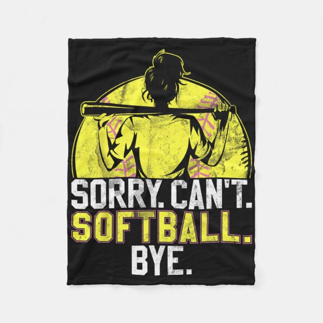 Sorry Can't Softll Bye Softll Lover Softll Stuff G Fleece Blanket (Front)