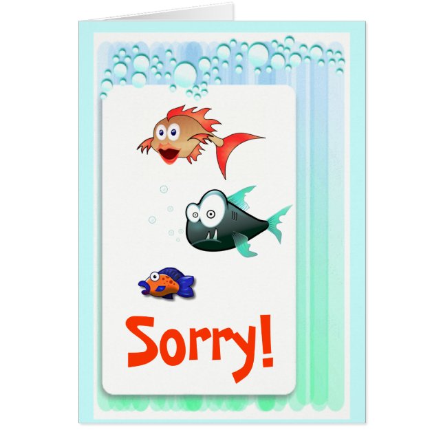 Sorry Card (Front)