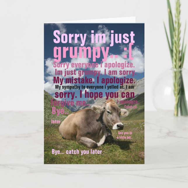 sorry card (Front)