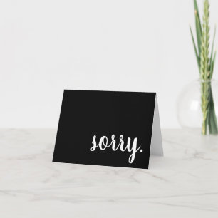 sorry card