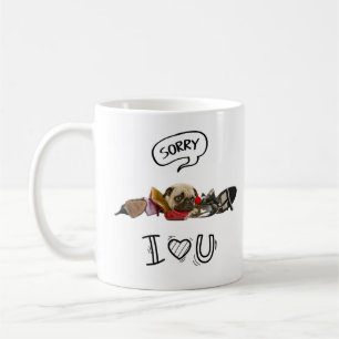 Sorry Dog Mug – I Love You by Kay Clover™ 