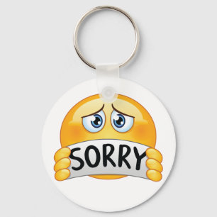 Sorry Emoticon Key Ring