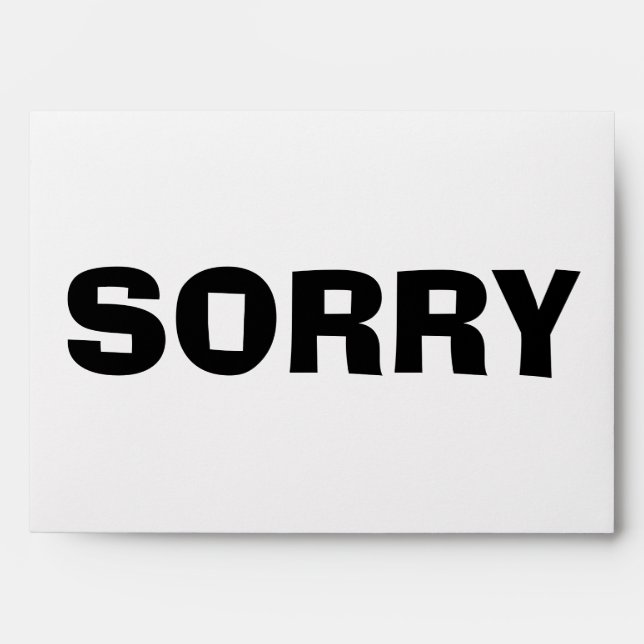 Sorry Envelope (Front)