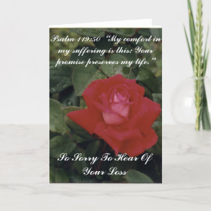 Sorry For Your Loss - Customised Card