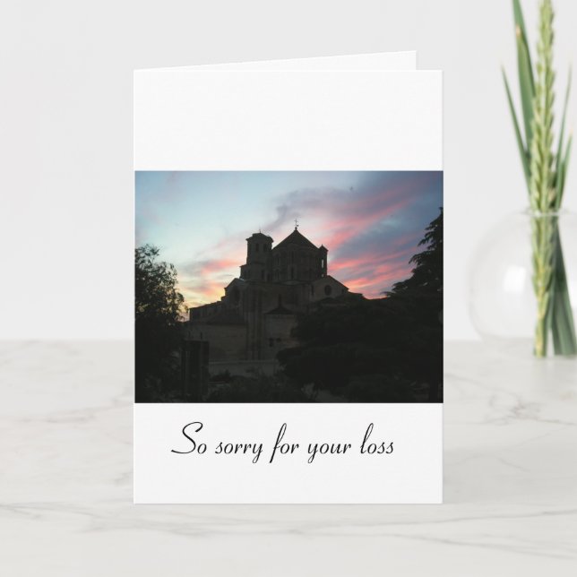 Sorry for your loss [from an individual] card (Front)