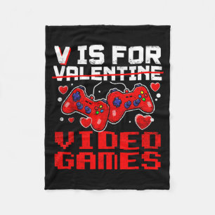Sorry Girls I Only Love Video Games And My Mom Vin Fleece Blanket