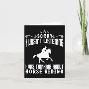 Sorry horse girl card