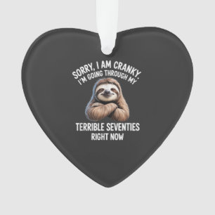 Sorry I Am Cranky I'm Going Through My Terrible Se Ornament