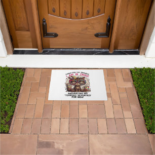 Sorry I Am in Crisis Funny 70th Birthday Quote Doormat