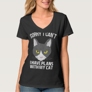 Sorry I Can T I Have Plans With My Cat Snowshoe Ca T-Shirt