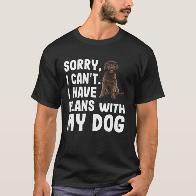 Sorry I Cant I Have Plans With My Portuguese Water T-Shirt (Front)