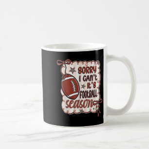 Sorry I Can't It's Football Season Retro Football Coffee Mug