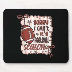 Sorry I Cant Its Football Season Retro Football Ga Mouse Mat