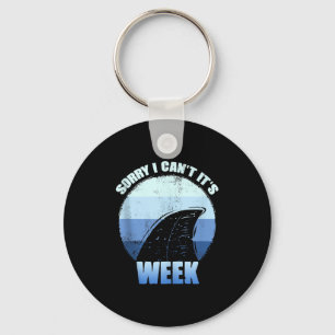 Sorry I Can't It's Week Funny Shark Gift Tank Top Key Ring