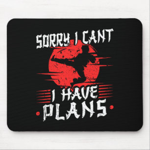 Sorry I Cant Karate Martial Arts Taekwondo Mouse Mat