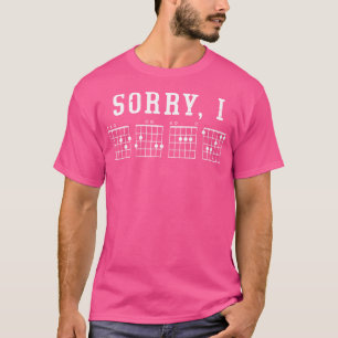 Sorry I Dgaf Guitar Chord T-Shirt