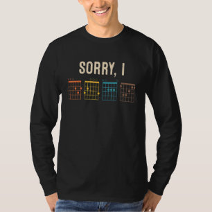 Sorry I Dgaf Hidden Message Guitar Chords For T-Shirt
