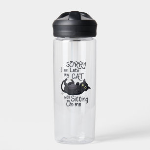 Sorry I’m Late – Cat Rules! Water Bottle