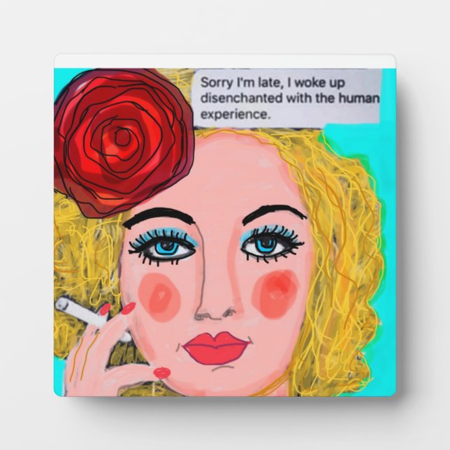 Sorry I’m late. I woke up disenchanted with the hu Plaque (Front)