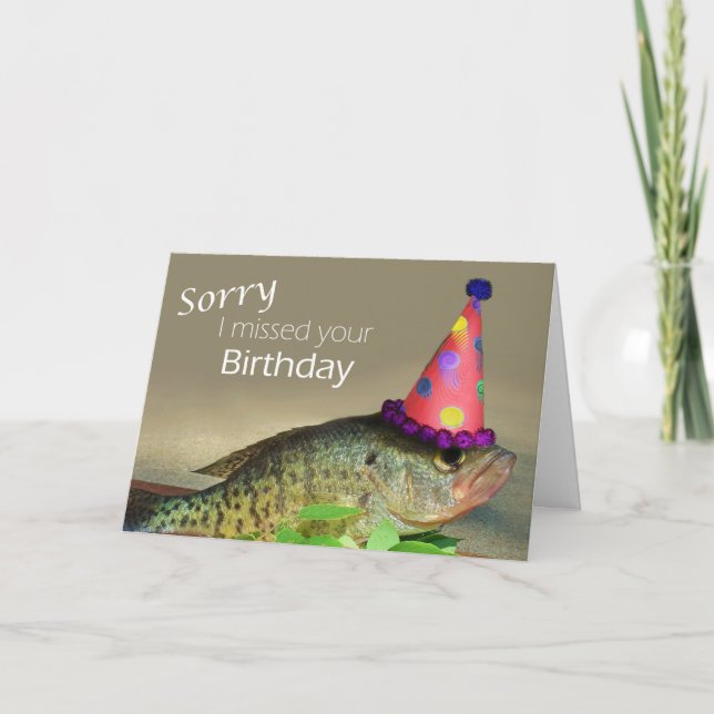 Sorry I missed your birthday Card (Front)