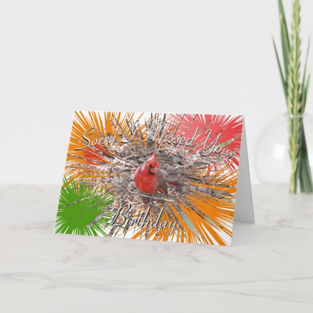 Sorry I Missed Your Birthday Card (Front)