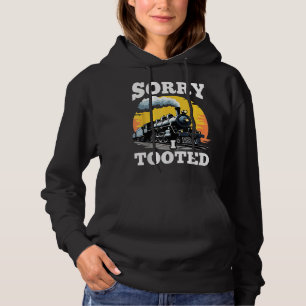 sorry i tooted train Lover Boys Men Collector Rail Hoodie