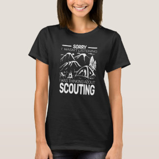 Sorry I wasn't backpacking camping boy hiking scou T-Shirt