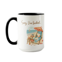 "Sorry I'm Booked" Cute Reading Mug