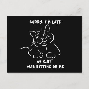 Sorry I'm Late Postcard