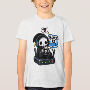 Sorry I'm offline introvert gamer humour Tri-Blend Shirt