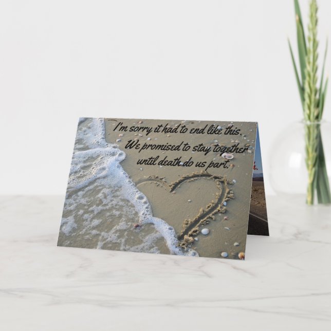 Sorry It Had To End Like This Funny Insult  Card (Front)