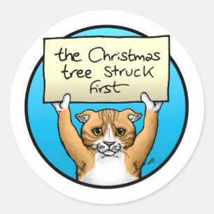Sorry Kitty Classic Round Sticker