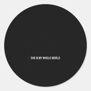 Sorry ladies i'm married freaking awesome wife classic round sticker
