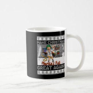 Sorry Merica's Full Funny Trump Ugly Sweater Chris Coffee Mug